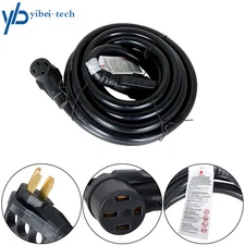 RV Extension Cord Rain Proof Power Cable 50Amp 30FT For Trailer Motorhome Camper