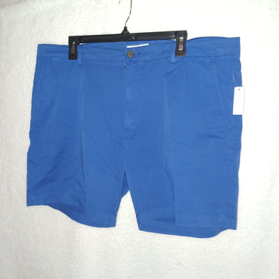 Goodthreads Shorts Slim Fit Mens Sz40  Chino Flat Front Stretch Bright Blue (DN)