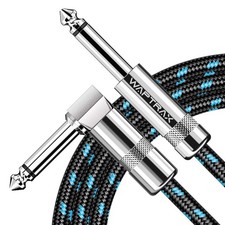 Waptrax Guitar Cable 10ft Electric Instrument Bass AMP Cord for 7.52 inches