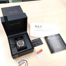 Hamilton Jazzmaster H32455585 Black Dial Automatic Men's Watch Used Working #07