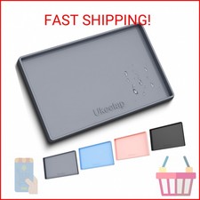 34" x 22" Extra Thick Silicone Mat Waterproof with Raised Edge,