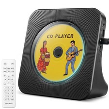 CD Player Portable Bluetooth Desktop CD Player for Home Black