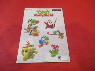 Yoshi's Woolly World Nintendo Wii U Promo Sticker Sheet *NEW* Bowser Jr Shy Guy