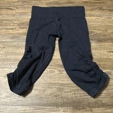 Lululemon Ebb And Flow Crop Legging Yoga Pants Womens Sz 6 Small Blue
