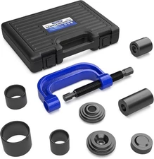 10-Piece Ball Joint Press Kit, Ball Joint Removal Tool Kit w/Universal Adapters 