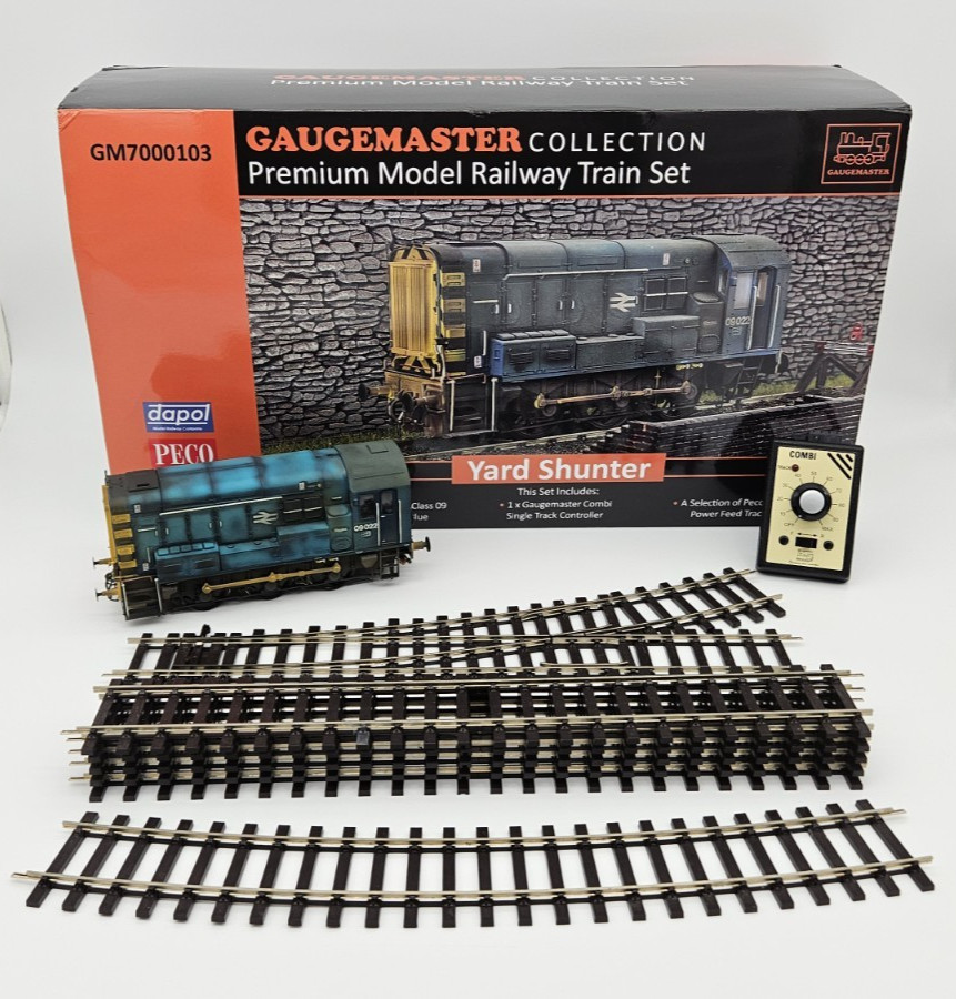 GAUGEMASTER DAPOL O Gauge GM7000103 Class 09 Yard Shunter Set BR Blue Weathered