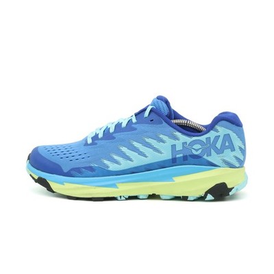 Hoka One Herren Torrent 3 Sportschuhe Blau/Gelb Mesh Niedrig Laufschuh EU 43 1/3
