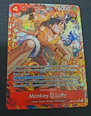   One Piece Card Game TCG Monkey D Luffy SR OP16-015 Alt Alternate Art  