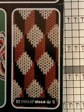  Passap Deko / Lochkarten - 92a +b Verwendung auf Passap/Pfaff Duomatic mit Deko