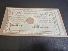 CT  HARTFORD Connecticut Comptroller's Office Interest Certificate January 1790