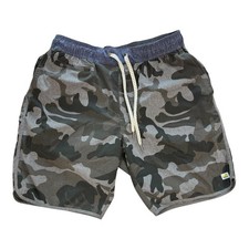 Vuori Men's Banks Shorts Grey Camo Size Medium Athletic Training Casual