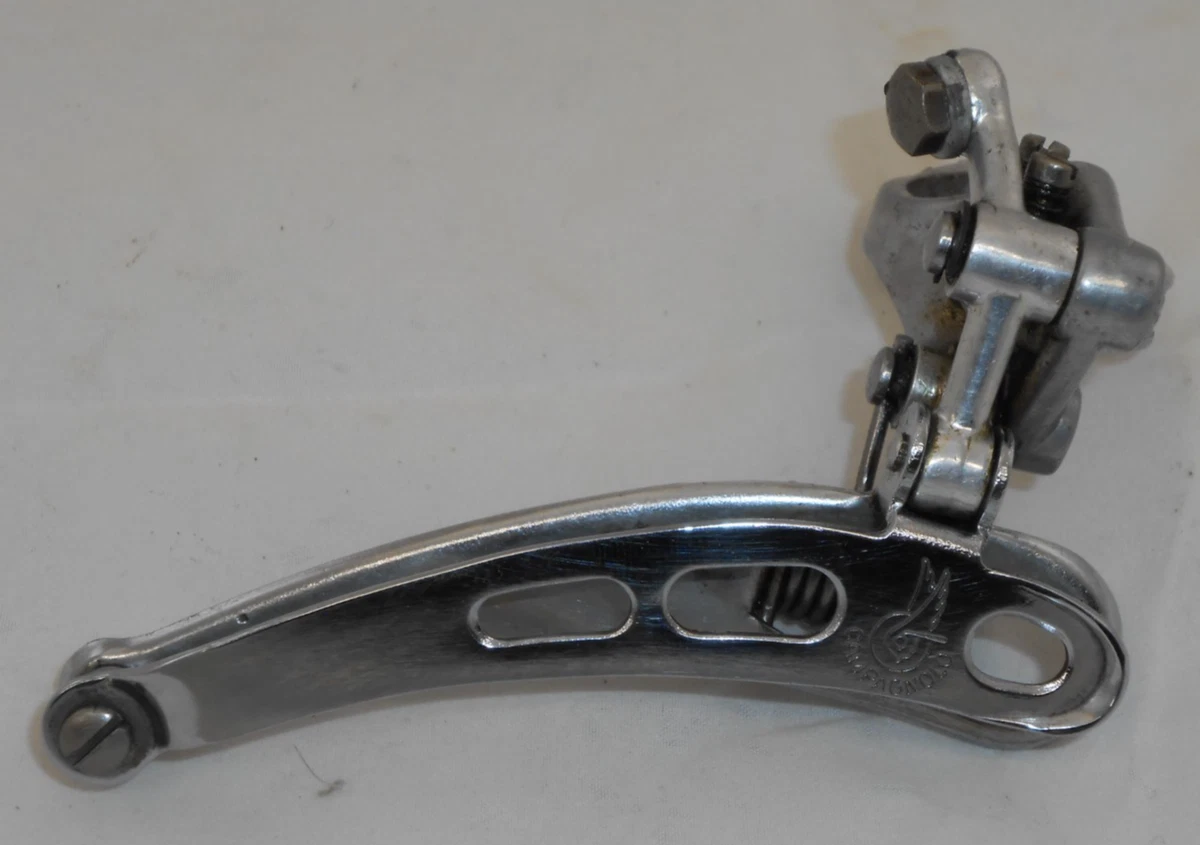 Dérailleur avant double Campagnolo alu / acier velo vintage