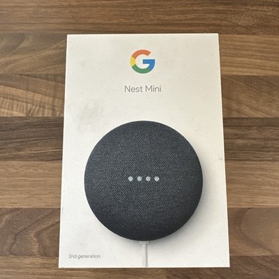 Gebrauchter Google Nest Mini Smart Lautsprecher 2. Gen Anthrazit