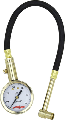 #ad #ad Accu Gage RA60X 5 60 PSI Right Angle Chuck Dial Tire Pressure Gauge with Hose $17.90