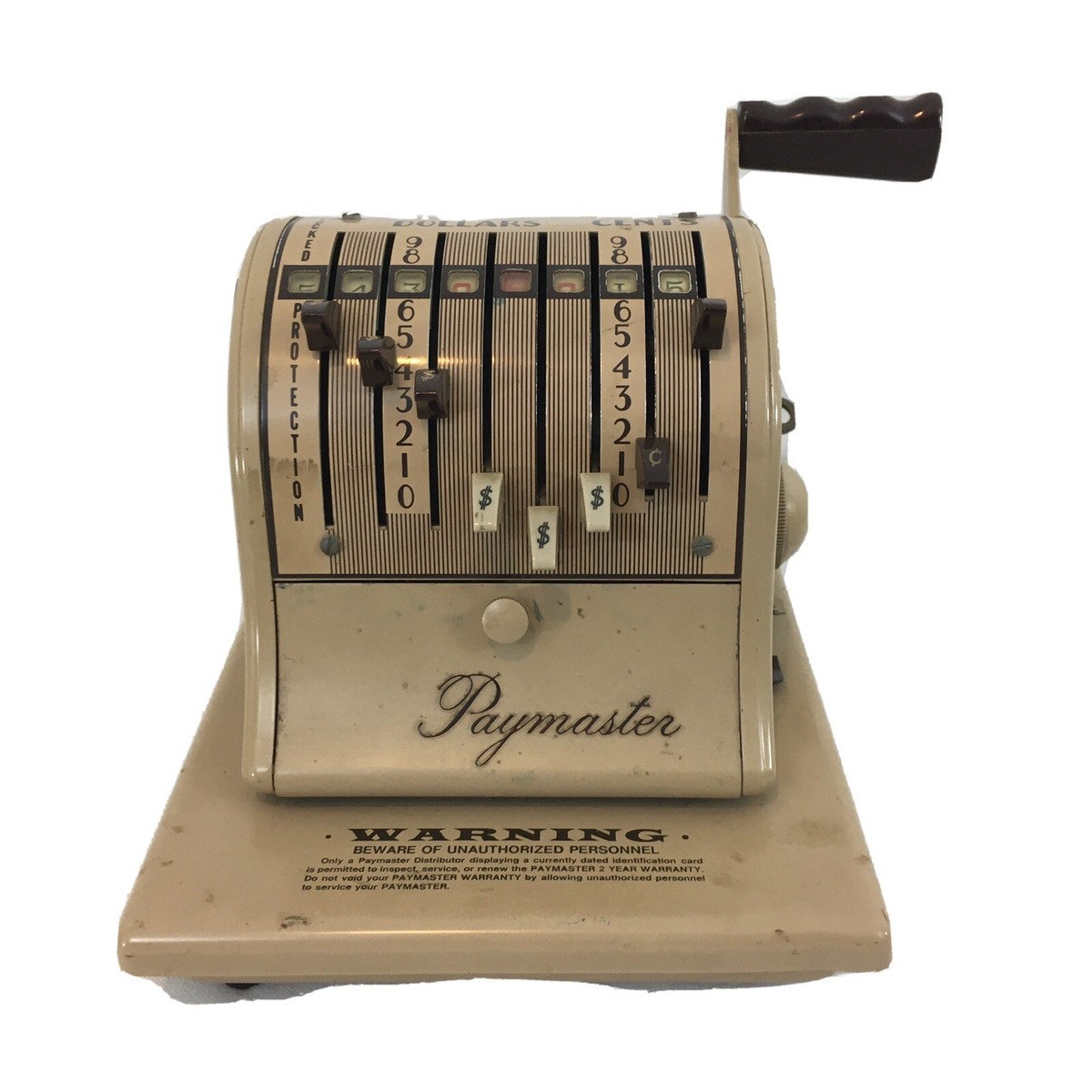USAビンテージ　PAYMASTER S-1000　小切手プリンター Vintage Paymaster Series S-1000 Check Writer 8 Column Stamper