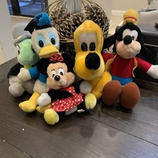 Lot Of 5 Vintage Disneyland Walt Disney World Plush Toys 80s