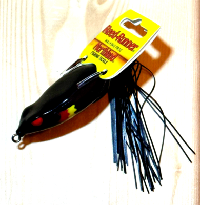 blackbird hooks fishing Northland Fishing, Reed-Runner Frog, Color Blackbird, 2-3/4