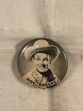 1950s Roy Rogers B W Pinback Pin