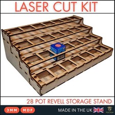 Paint Stand 28 Tins rack storage airbrush Revell warhammer Citadel