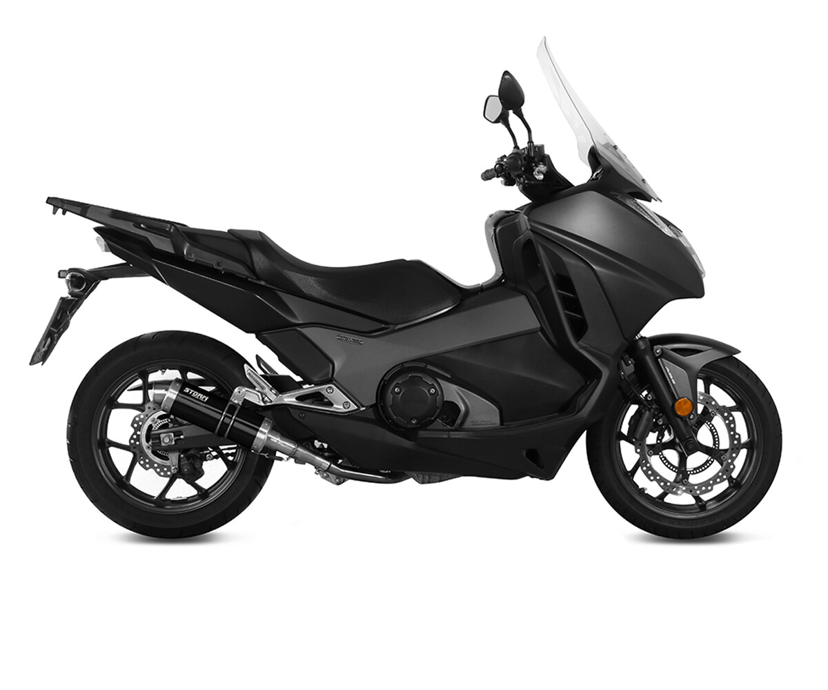 Terminale Scarico Storm by Mivv Gp Nero acciaio Honda Integra 750