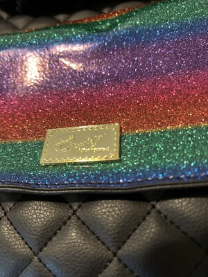 ? NWT Betsey Johnson Rainbow Iridescent Kitty Cat Quilted Leather Backpack Amazon.com: Betsey Johnson Luv Betsey B-Jax Tie Dye Kitty  main image 2