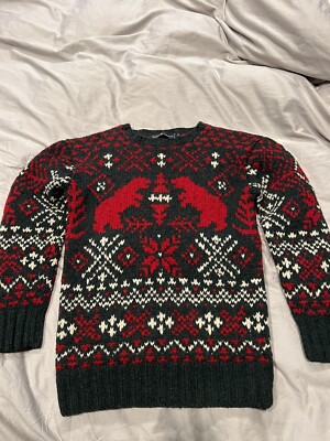 Knitted Sweater Ugly Christmas Sweaters Ralph Lauren Polo Ralph