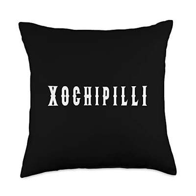 Ancient Aztec God Xochipilli Costume Throw Pillow, 18x18, Multicolor