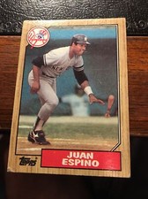 JUAN ESPINO & Scott Nielsen YANKEES  TOPPS 1987. TWO Card Lot