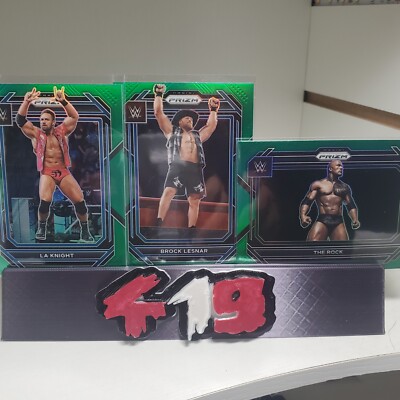 2023 Panini WWE Prizm Retail Green Prizm 1-200 + Inserts Pick Your Card List