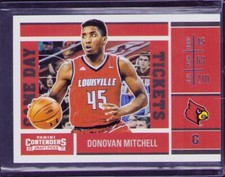 2020-21 Panini Contenders Draft Picks Basketball Donovan Mitchell Game Day