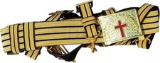 CABALLEROS MASÓNICOS TEMPLARIOS Espada Ceremonial Cinturón y Hebilla Sir Knight Ajustable GBK