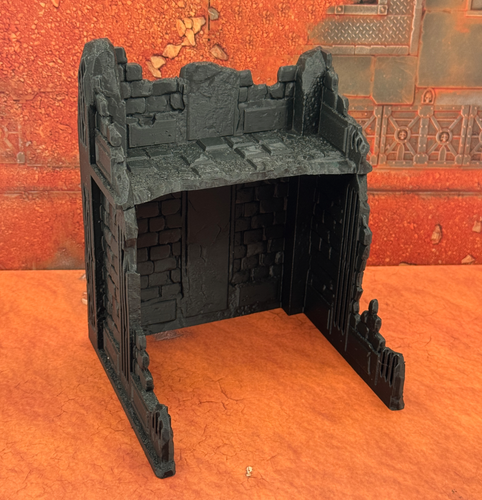 1x CITY RUIN TXARLI FACTORY 28mm 32mm Terrain Scenery Warhammer DND RPG
