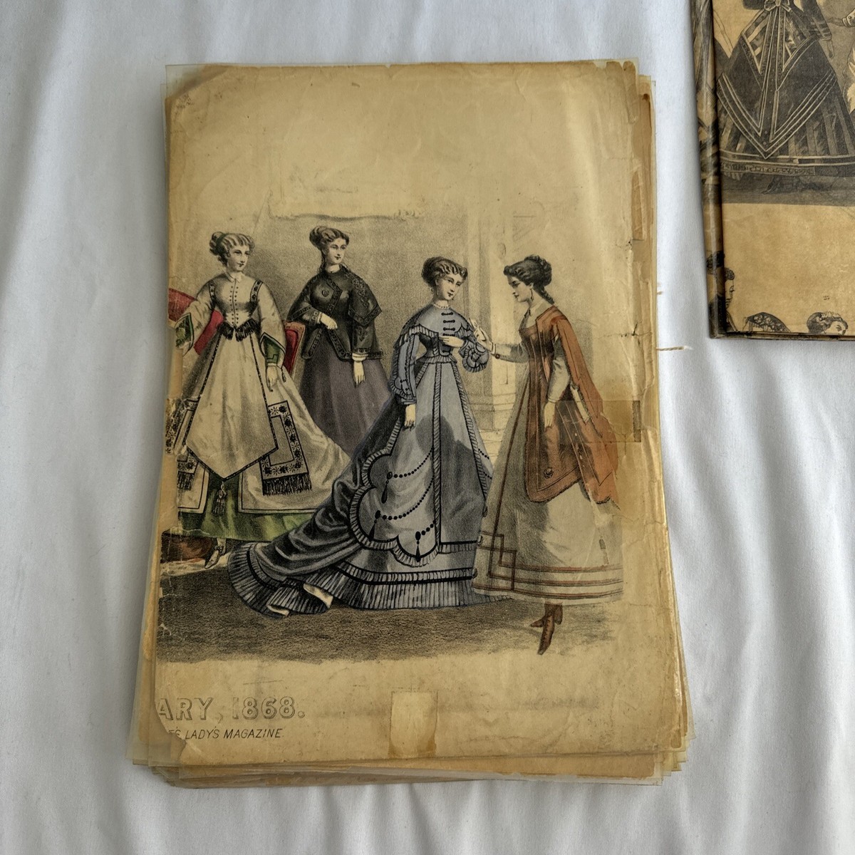 Frank Leslie's Lady's Magazine January, 1868 Laminated