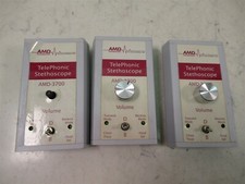 Lot of 3 AMD Telemedicine TelePhonic Stethoscope AMD-3700 Devices