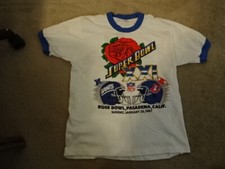 NEVER USED VINTAGE 1983 BRONCOS GIANTS SUPER BOWL T SHIRT MADE IN USA L