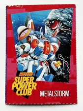 Nintendo Power Super Power Club Card METALSTORM #27 NES Red NIN