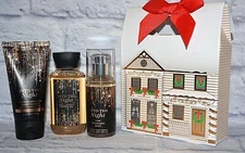 BATH & BODY WORKS 3 pcs GIFT SET INTO THE NIGHT MIST SHOWER GEL BODY CREAM NEW