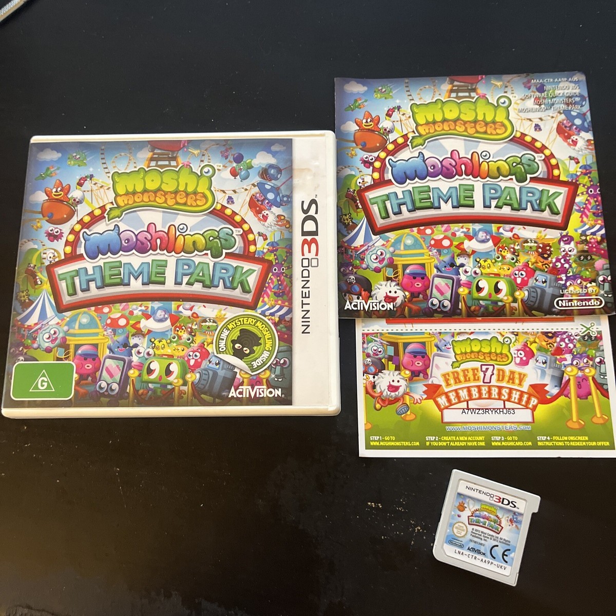 Moshi Monsters Moshlings Theme Park Nintendo 3DS with Manual | eBay
