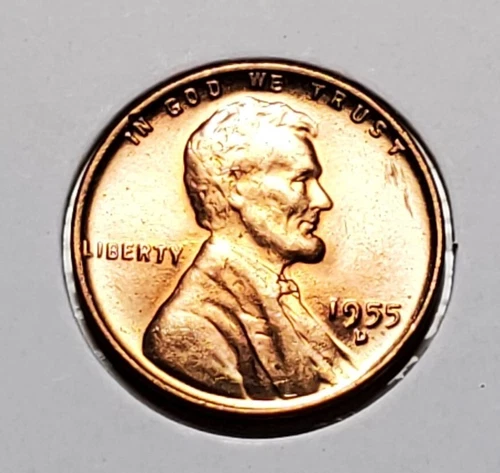 1955 D LINCOLN WHEAT PENNY UNC #P367