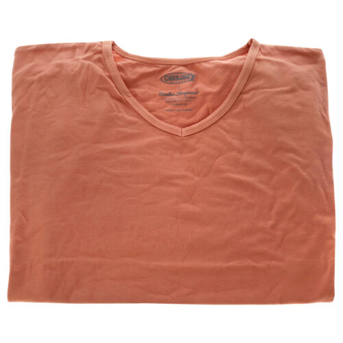 Cariloha Bamboo Sleep Dolman V-Neck T-Shirt - Coral T-Shirt 1 Pc APPAREL - 第 1/1 張圖片