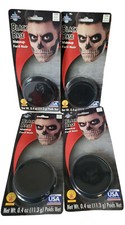Rubie's Black Base Makeup LOT OF 4 Halloween theater costume water Washable