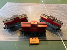Marx Train 3 Cars 3/16 Scale Tinplate 2 NYC 20102 Reading 92812 Cabooses Lot B