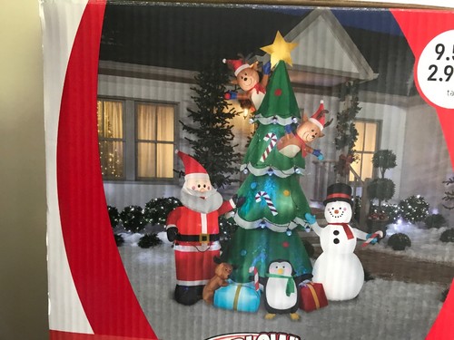 Kaleidoscope Animated Airblown Inflatable Chritmas Tree Swirling ,turning Ligt - Picture 2 of 4