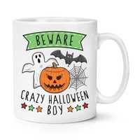 Beware VerrüCkte Halloween Jungen 284Ml Becher Tasse Gruselig Geist KüRbis Sohn