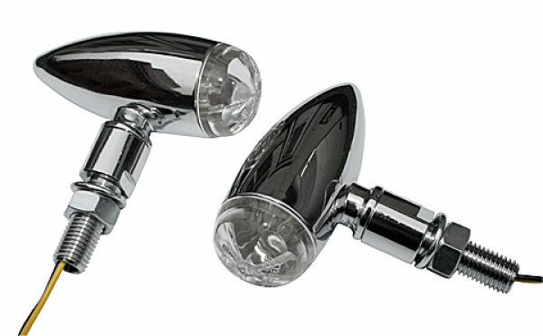 Clignotants Bullet LED Homologués Highway Hawk pour Remplacer vos Indicateurs Moto d'Origine