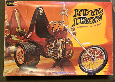 Original/Vintage 1971 Revell Model Kit Evil Iron Knight Rider Chopper ...