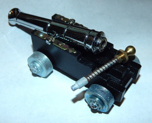 Vintage Diecast Metal Spring Cap Firing Toy Cannon #1 Italy Box & Instructions - Picture 15 of 17