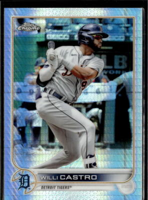 2022 Topps Chrome Prism Refractor Willi Castro Detroit Tigers #173