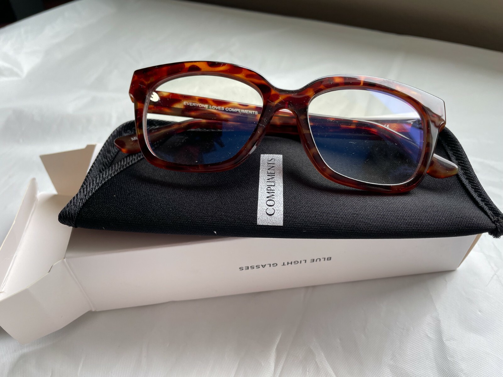 DIFF Blue Light Blocking Glasses in Brown Tortoise Frame-image