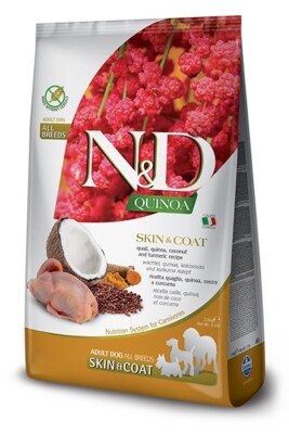 FARMINA N&D  SKIN & COAT WACHTEL & KOKOSNUSS ADULT 2.5kg